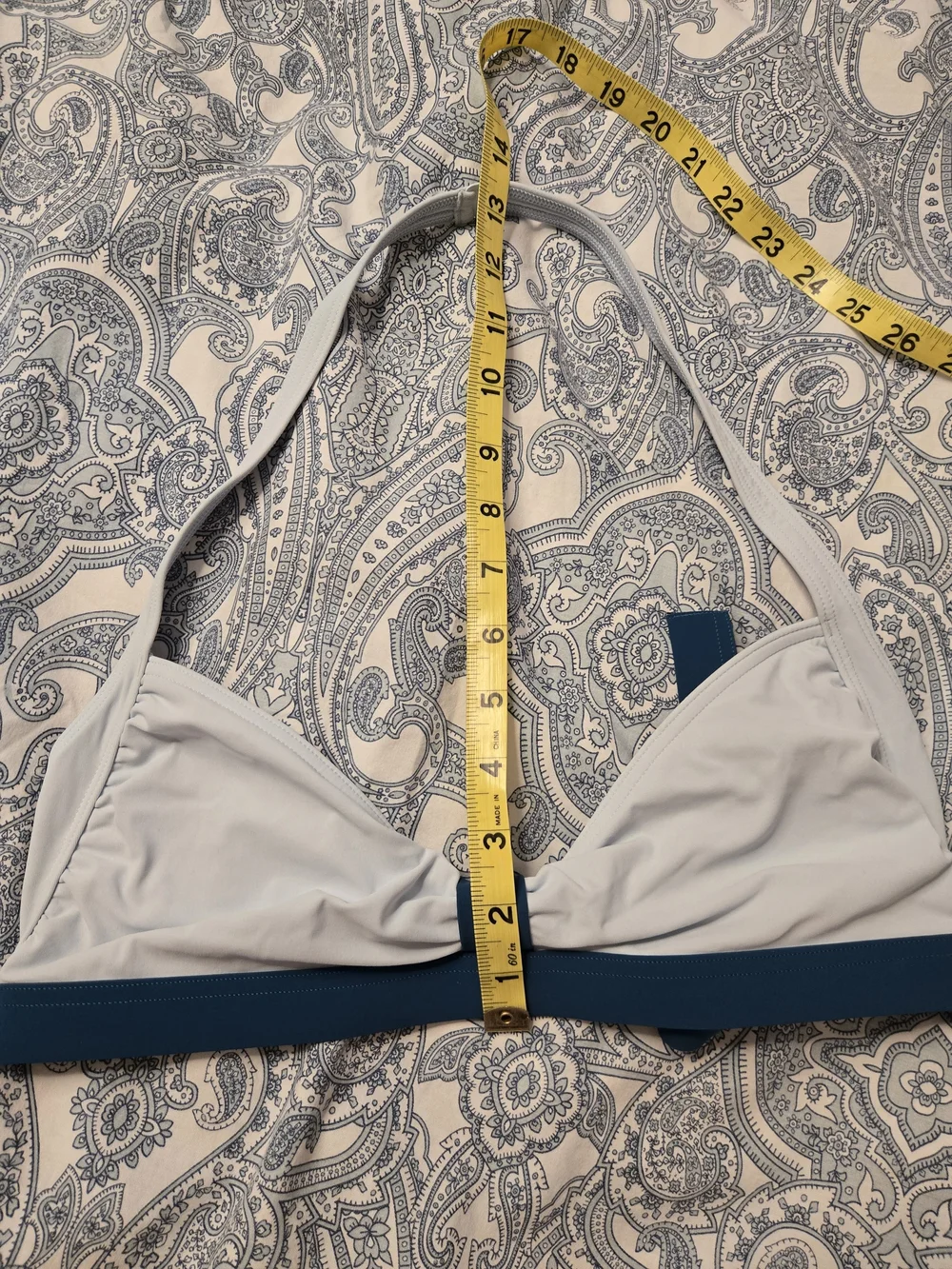Vintage Calvin Klein Swimwear Swim Unlined Traingle Halter Top Bikini Top 14
